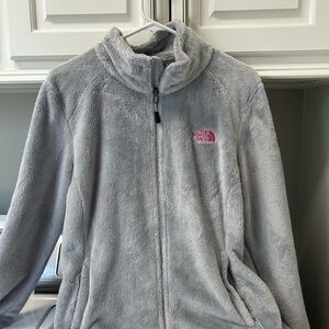 The North Face Kids Light Gray Fleece Jacket